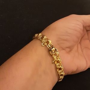 VINTAGE CHARM BRACELET 12K GF